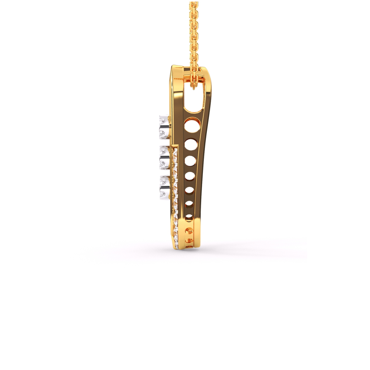 Unique Parentesi Diamond Pendant For Women